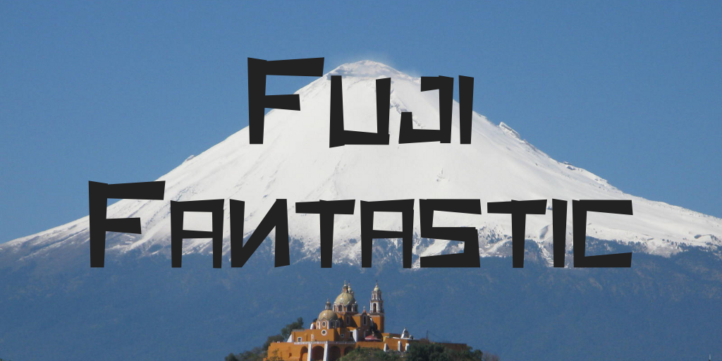 Fuji Fantastic Font website image