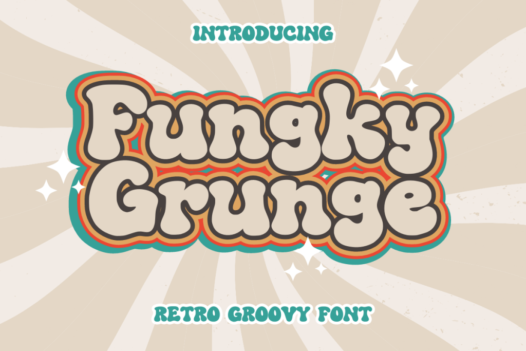 FUNGKY GRUNGE Font website image