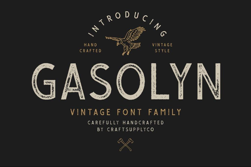 Gasolyn Free Font Family website image