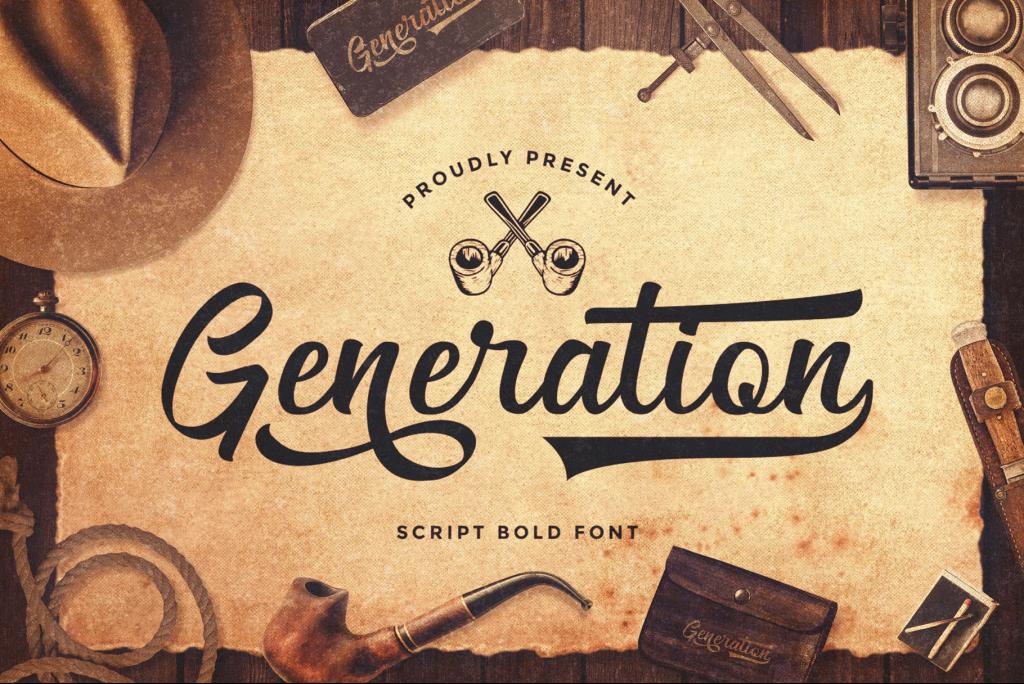 Generation Font website image