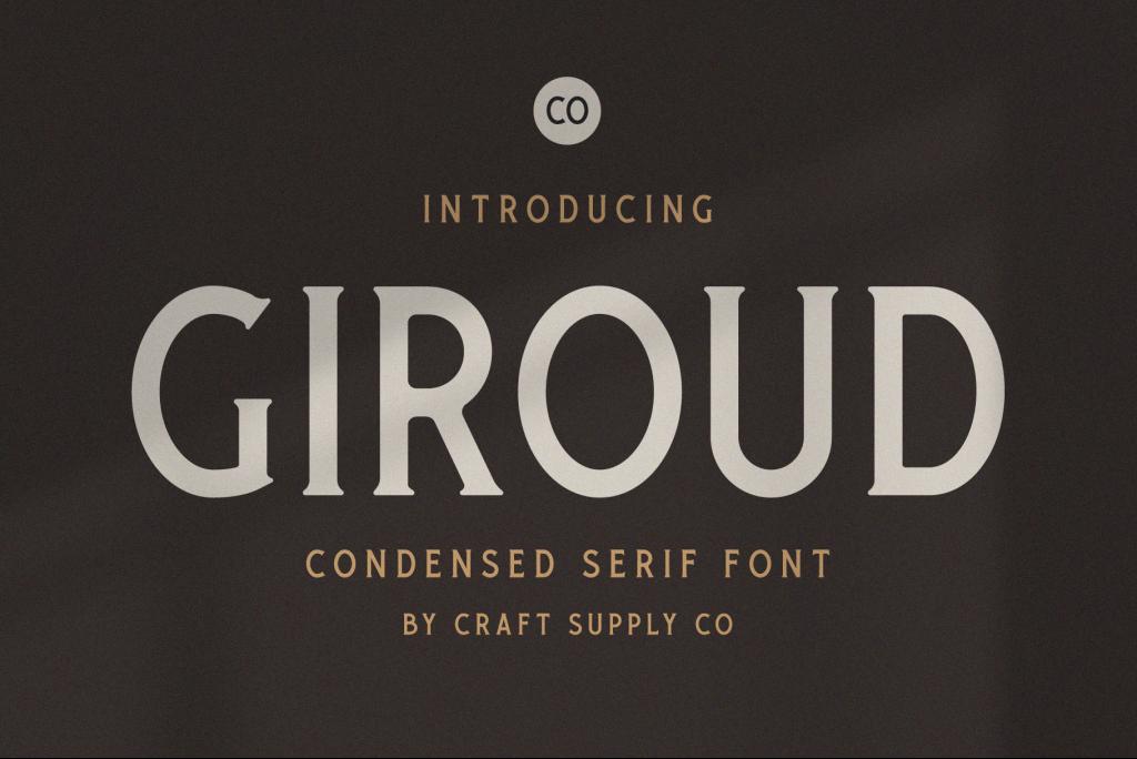 Giroud Free Font website image