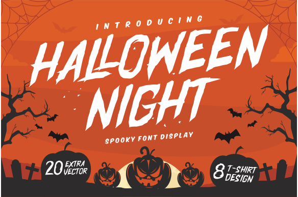 Halloween Night Font website image
