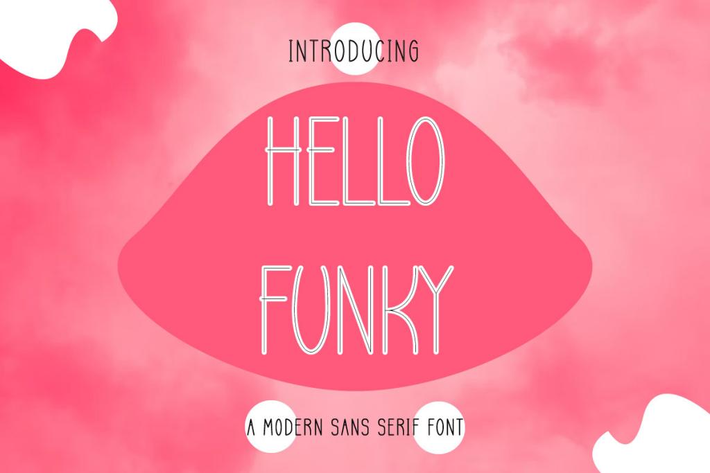 Hello Funky Font website image