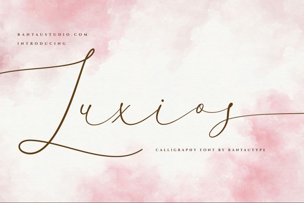 Luxios Font website image