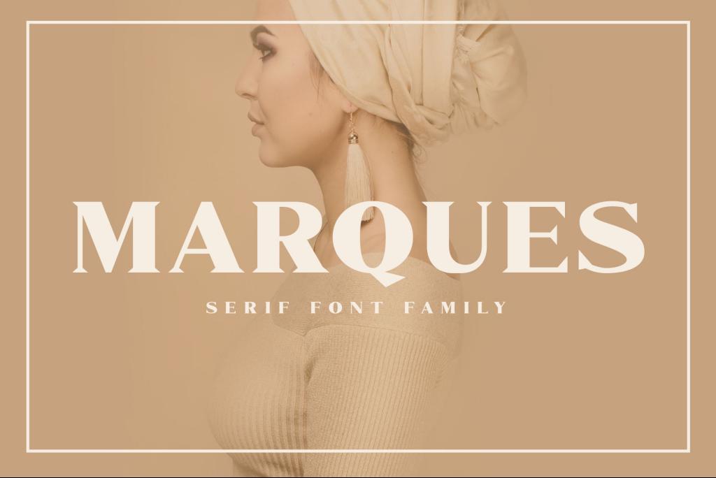 Marques Free Font Family website image