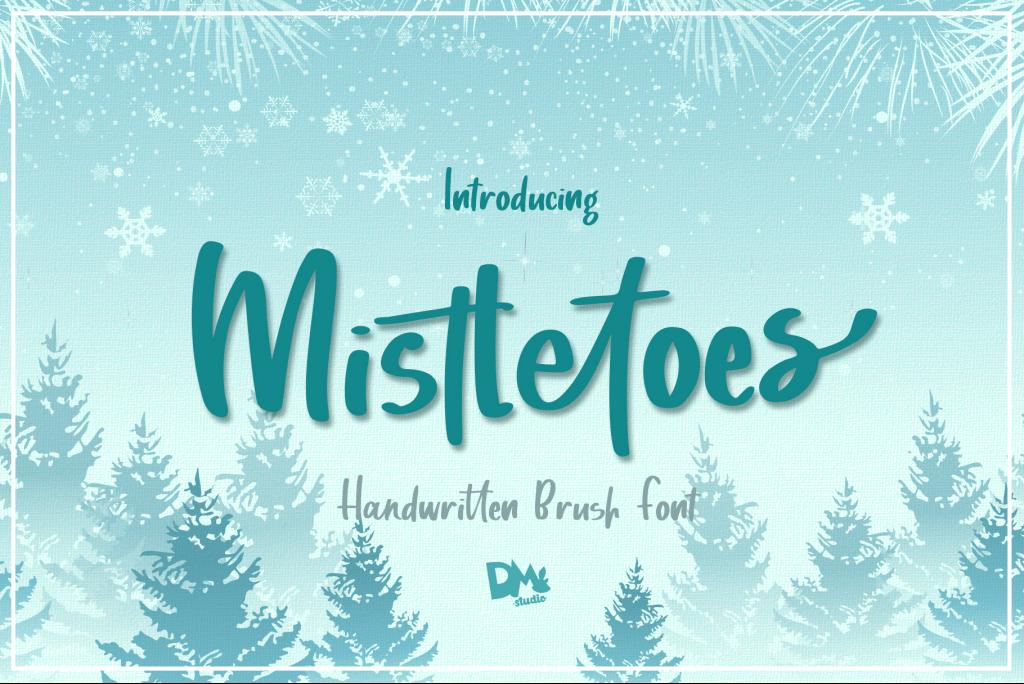 Mistletoes Font website image