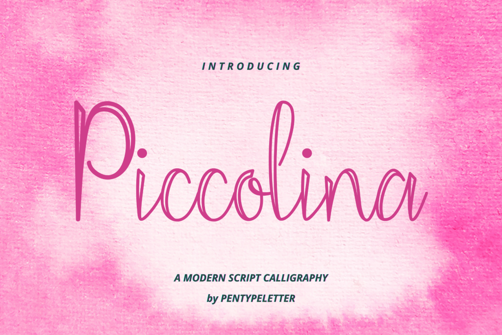 Piccolina Font website image