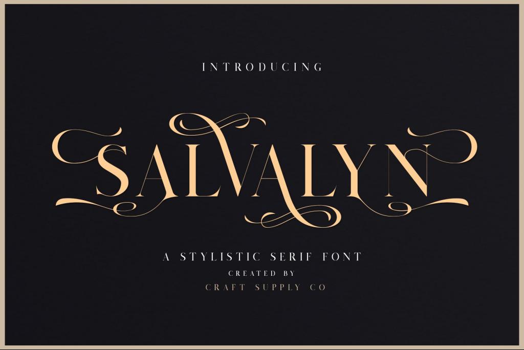 Salvalyn Font website image