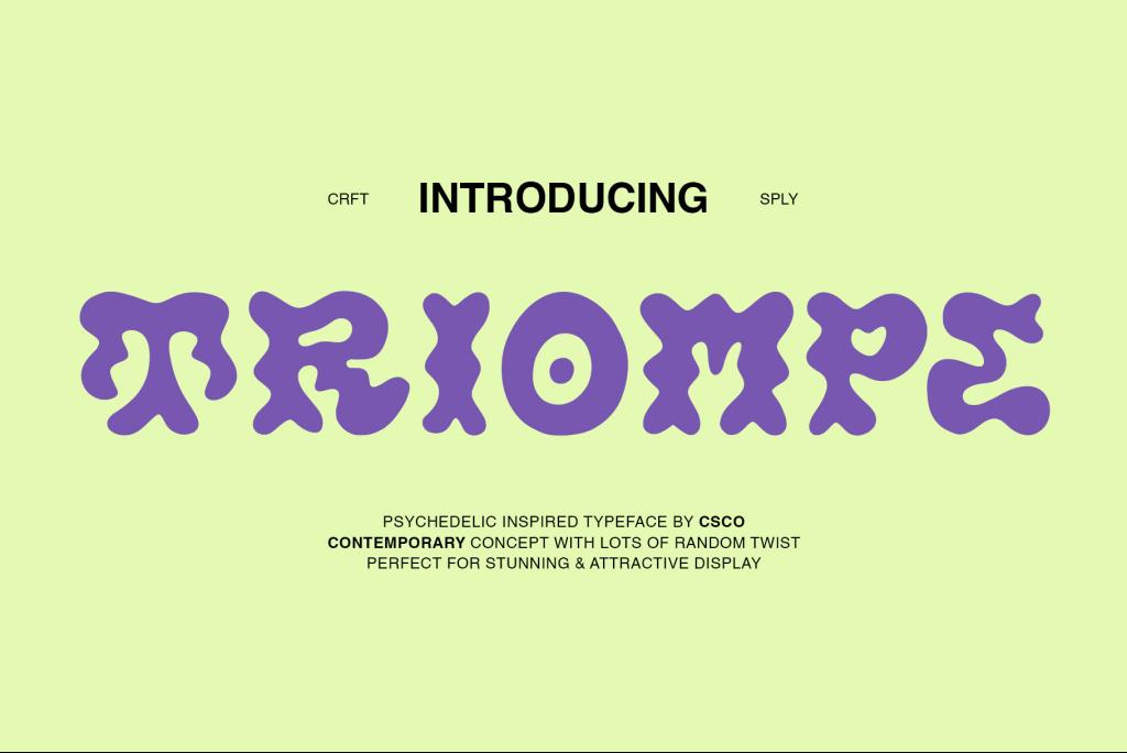Triompe Free Font website image