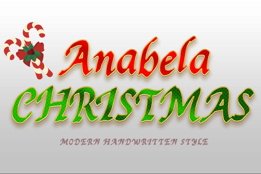 Anabela Christmas OTF Personal Font website image
