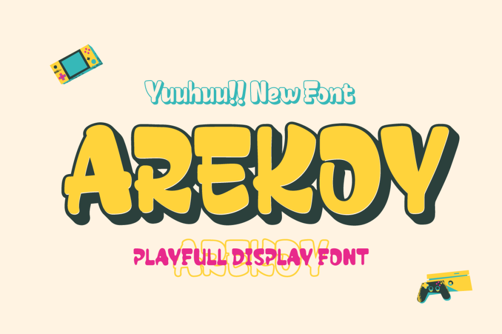 AREKOY PERSONAL USE Font website image