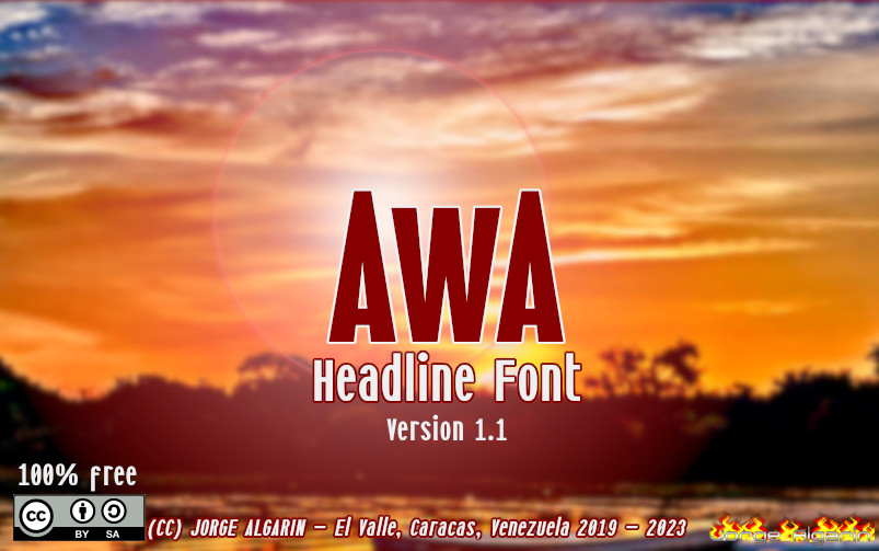 AwA Font Family website image