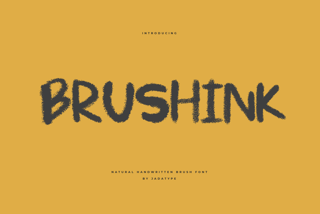 Brushink Font website image