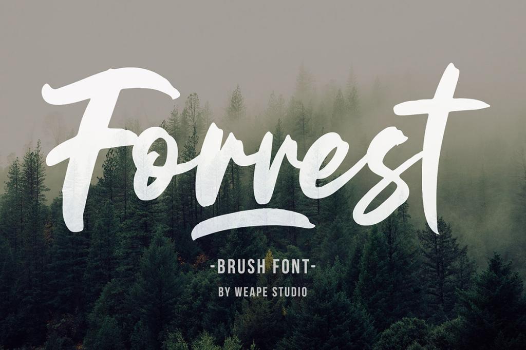Forrest Font website image