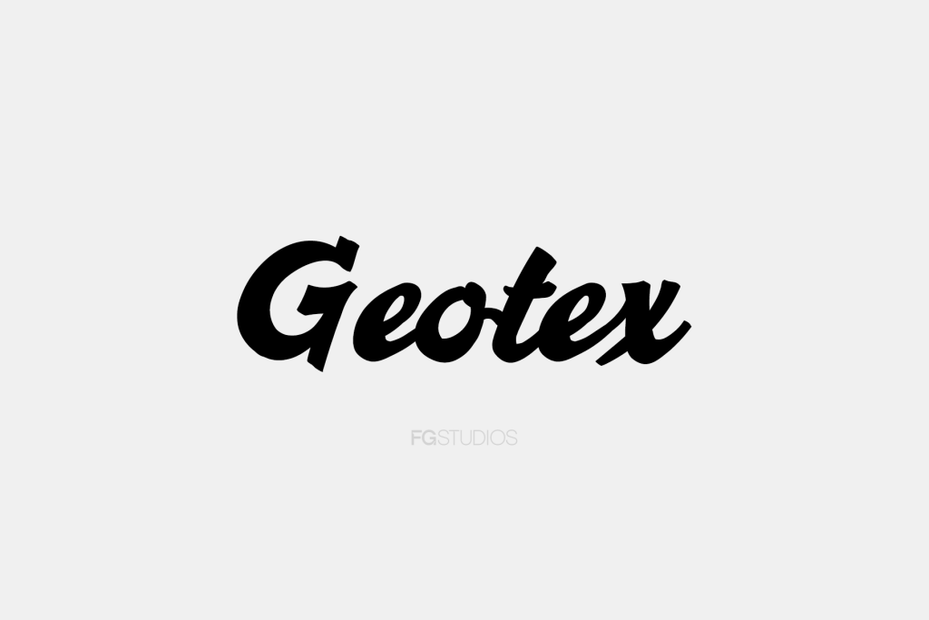 Geotex Font website image
