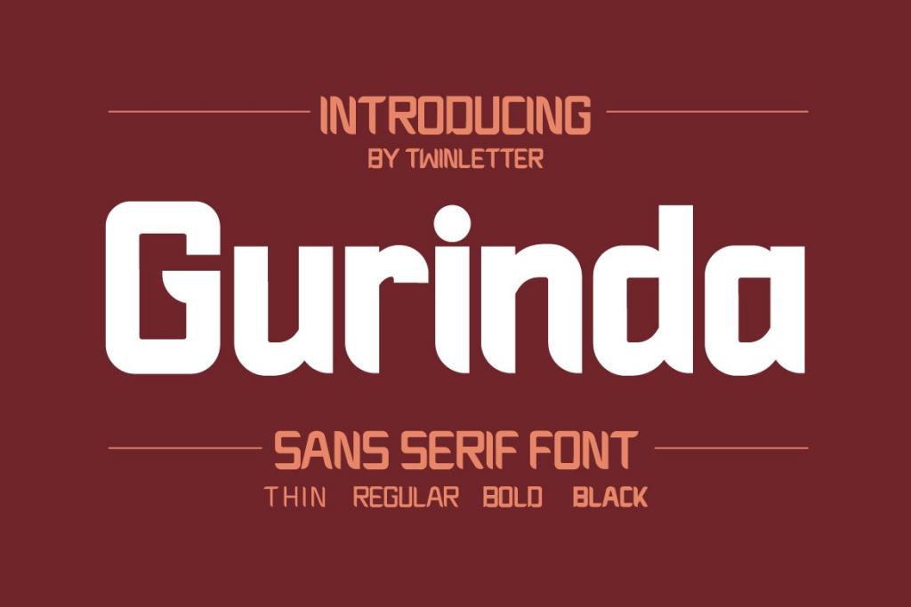 Gurinda Font Family website image