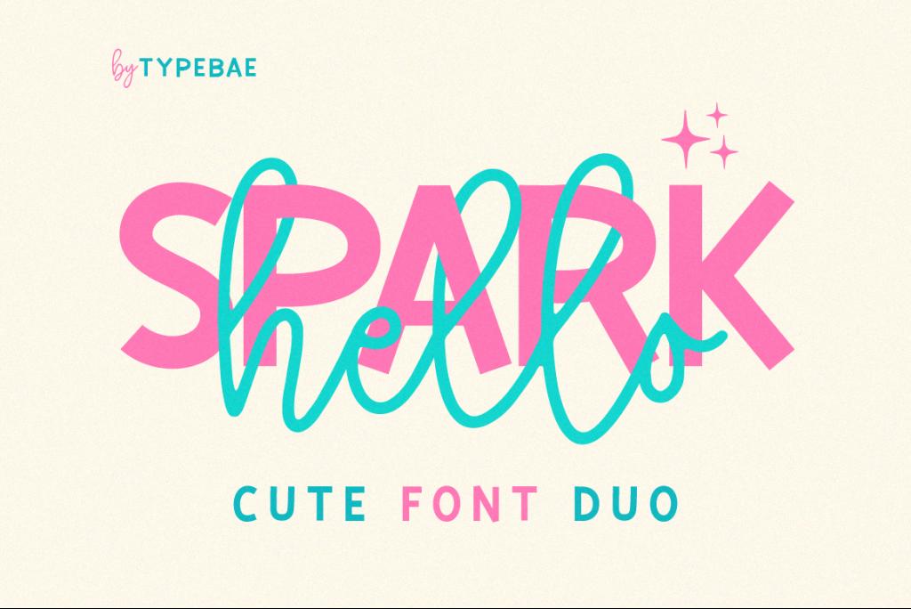 Hello Spark Font Family website image