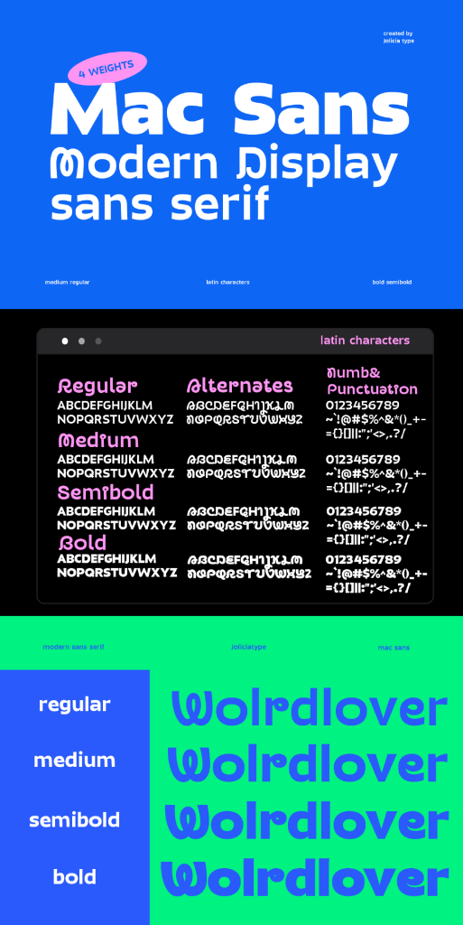 Mac Sans Font website image