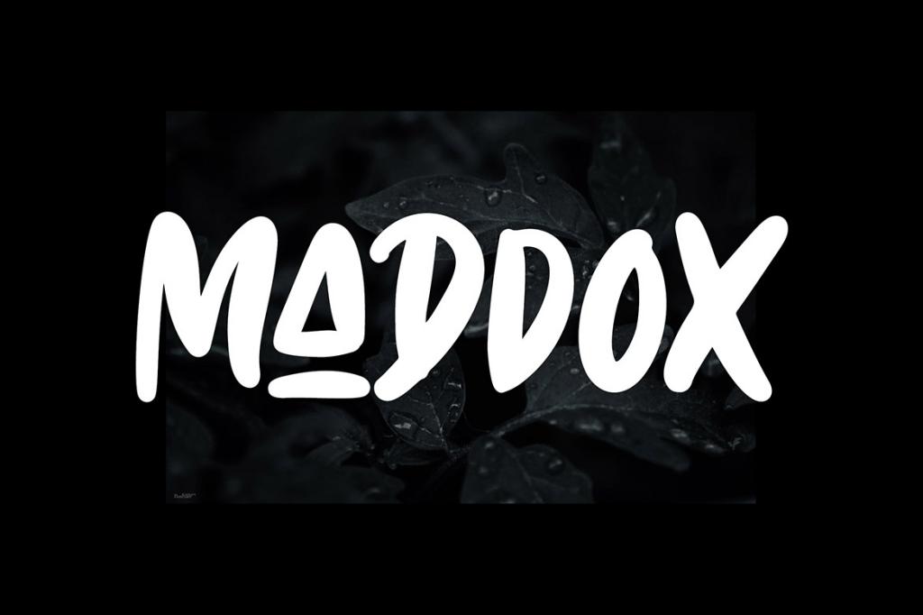Maddox Font website image