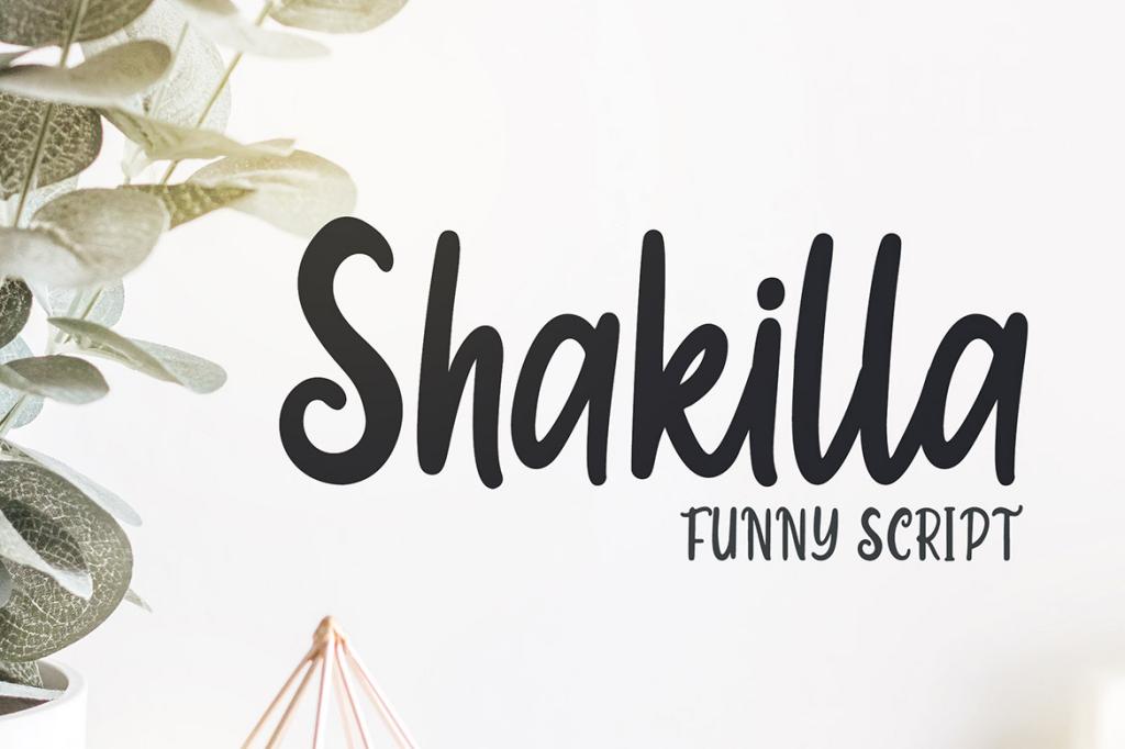 Shakilla Font website image