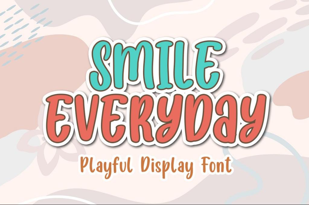 SMILE EVERYDAY Font website image