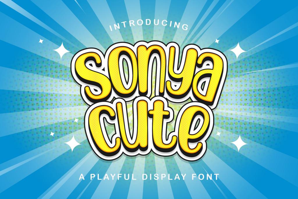 sonya cute Font website image