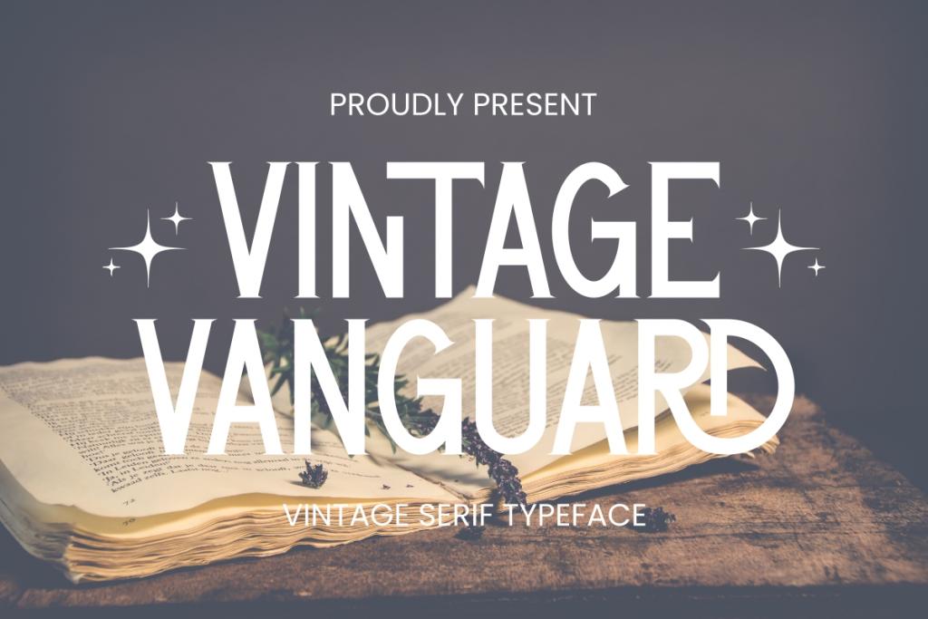 VintageVanguard Font website image