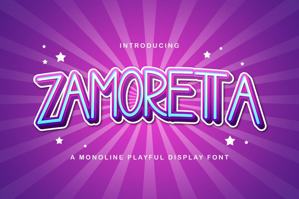 Zamoretta Font website image
