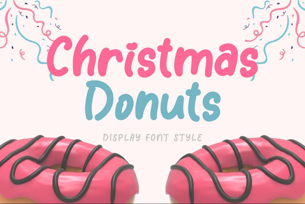 Christmas Donuts Demo Font website image