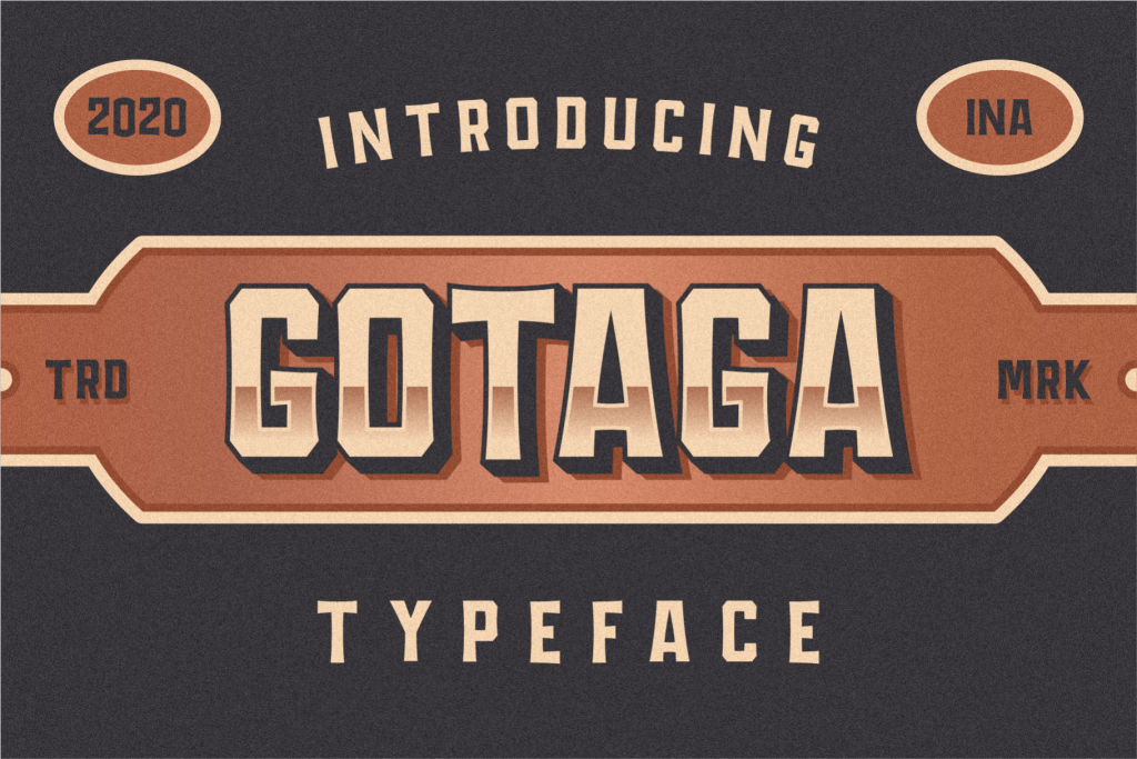 GOTAGA-Free Font website image