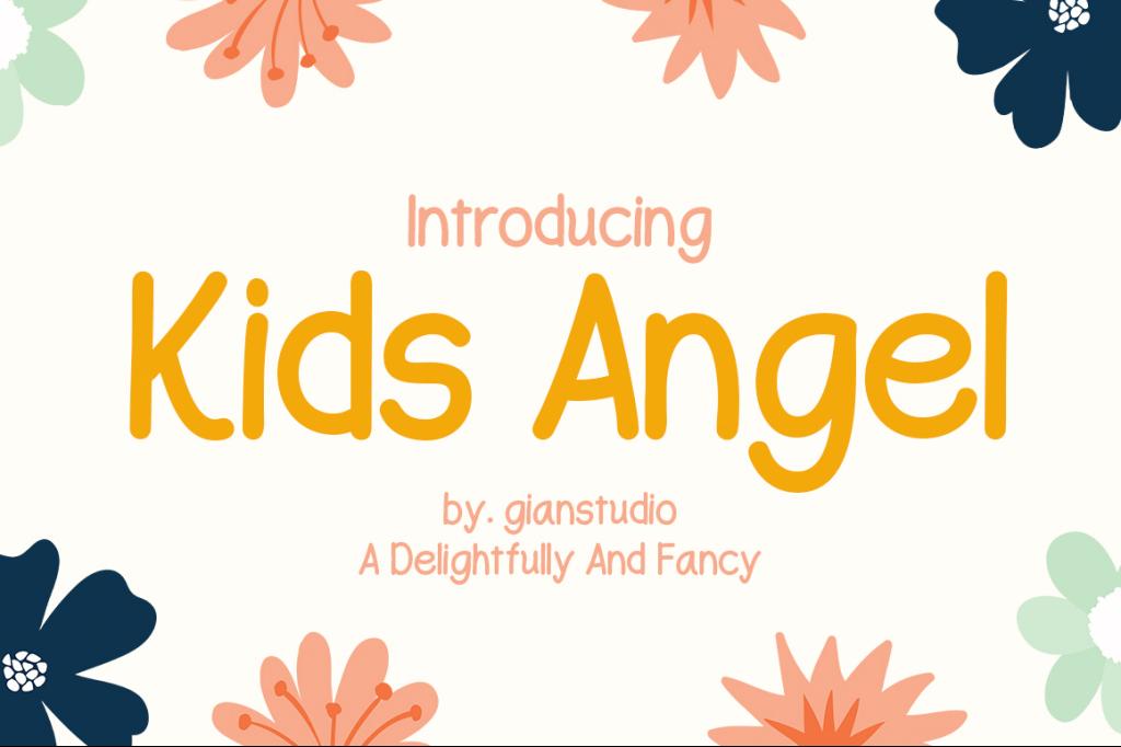 Kids Angel Font website image