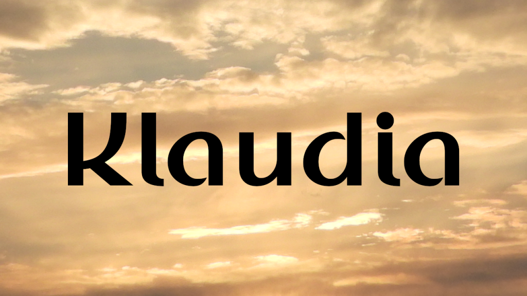 Klaudia Font Family website image
