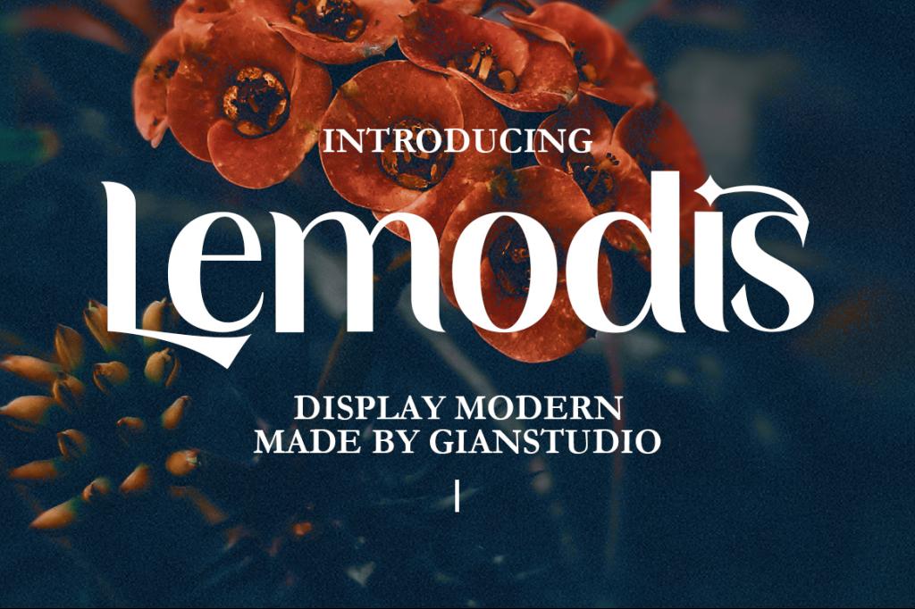 Lemodis Display Font website image