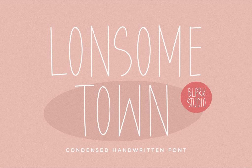 Lonsome Town Font website image
