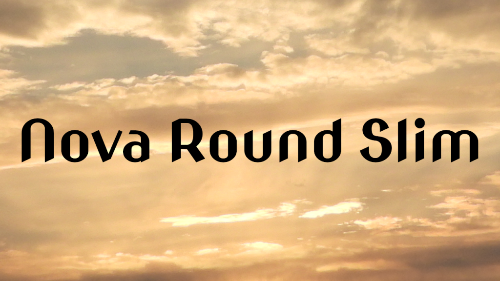 Nova Round Slim Font Family website image
