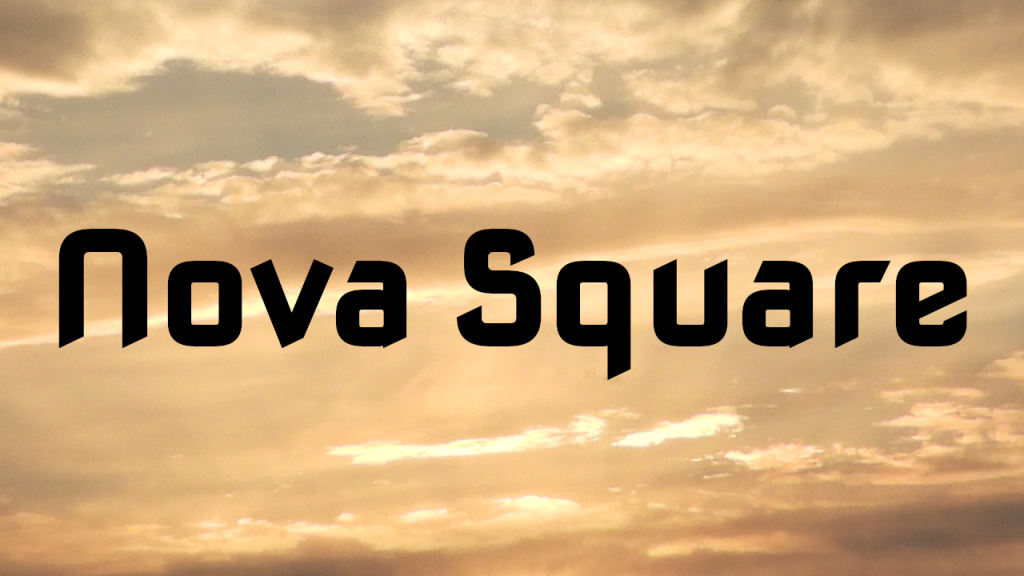 Nova Square Font Family website image