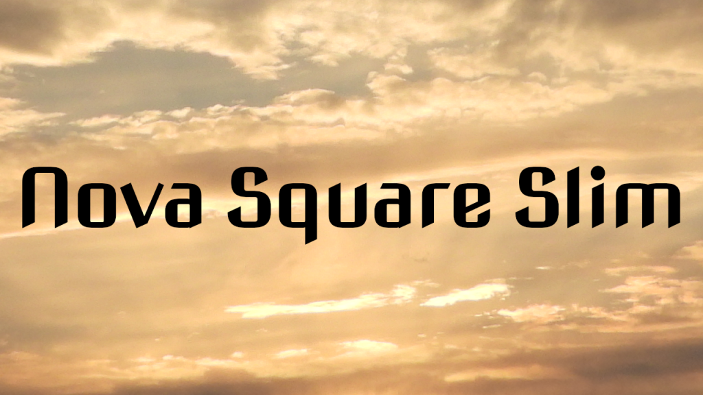 Nova Square Slim Font Family website image