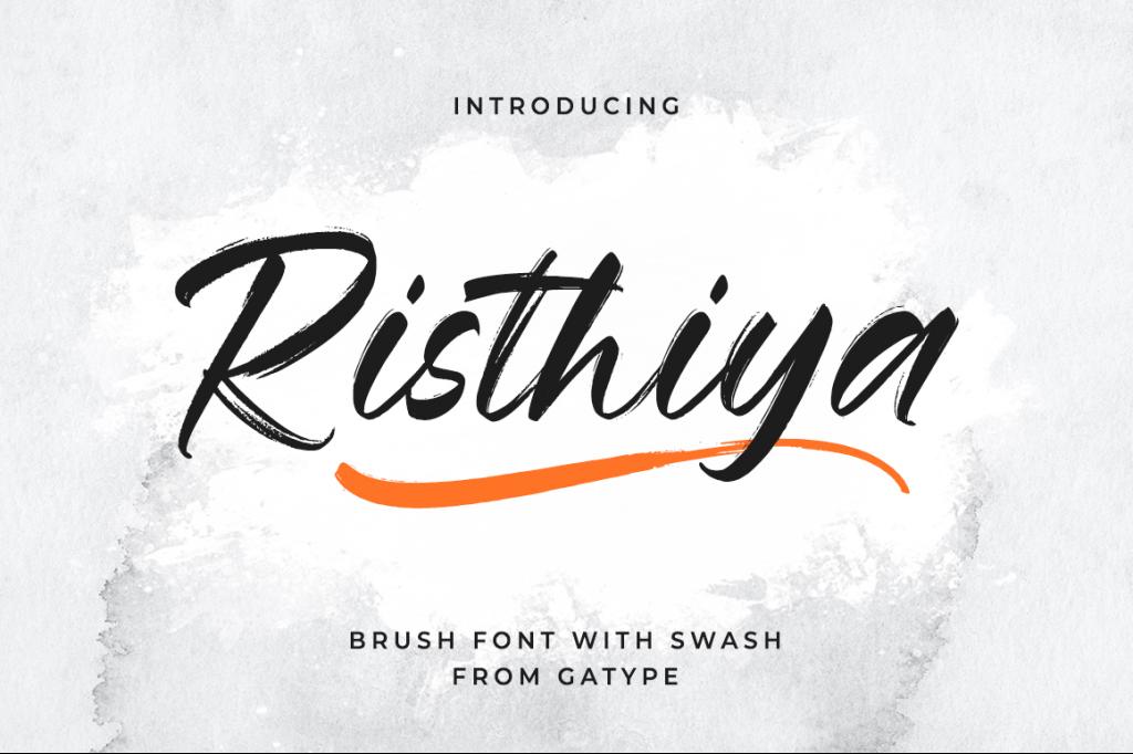 Risthiya Brush Font Family website image