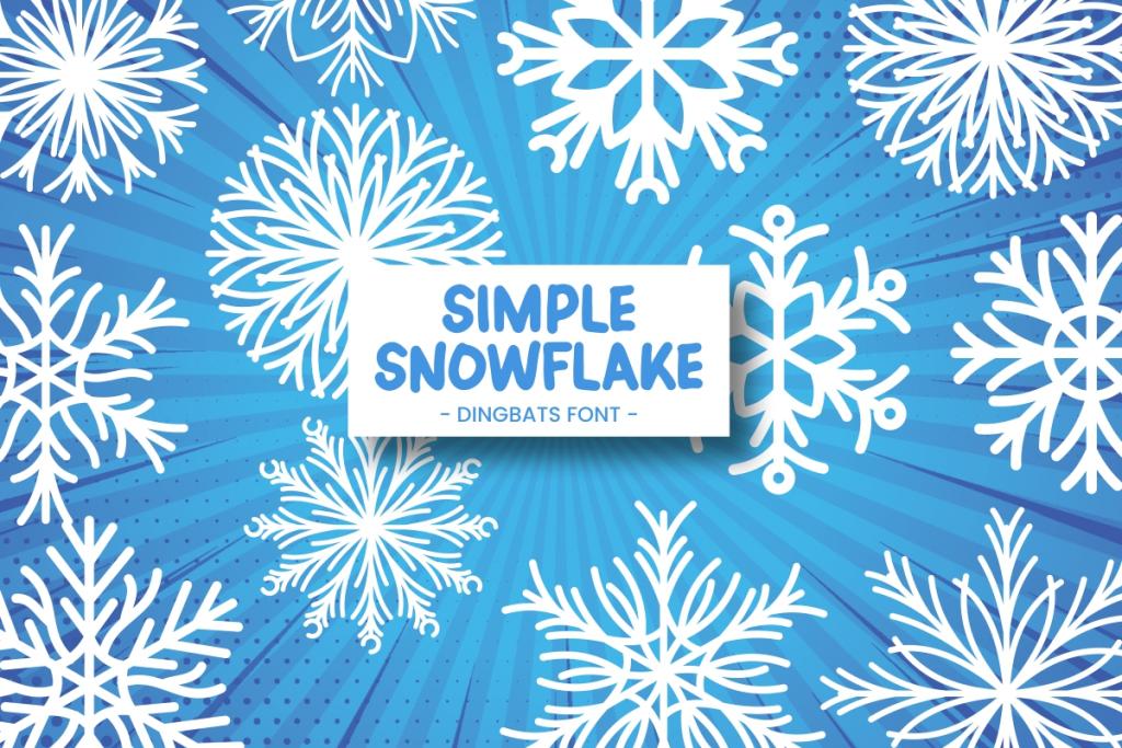 SimpleSnowflake Font website image