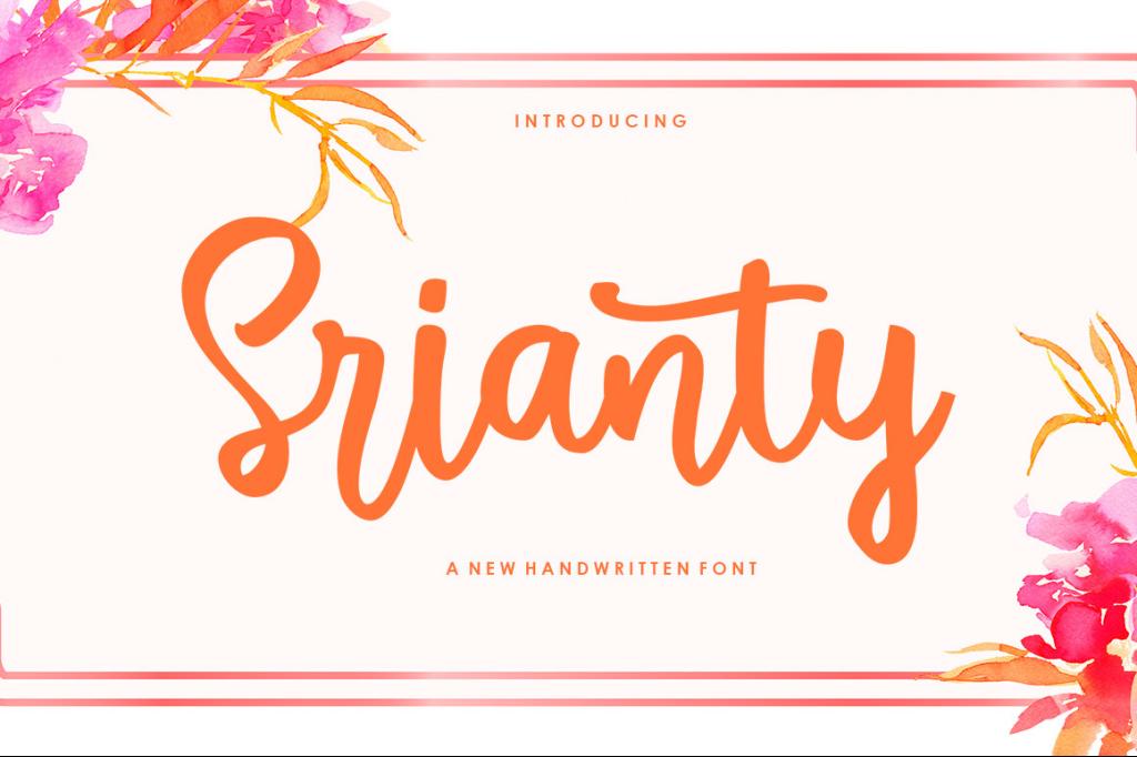 Srianty Font website image