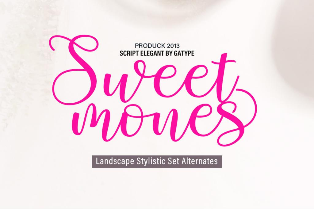 Sweet Mones Font website image