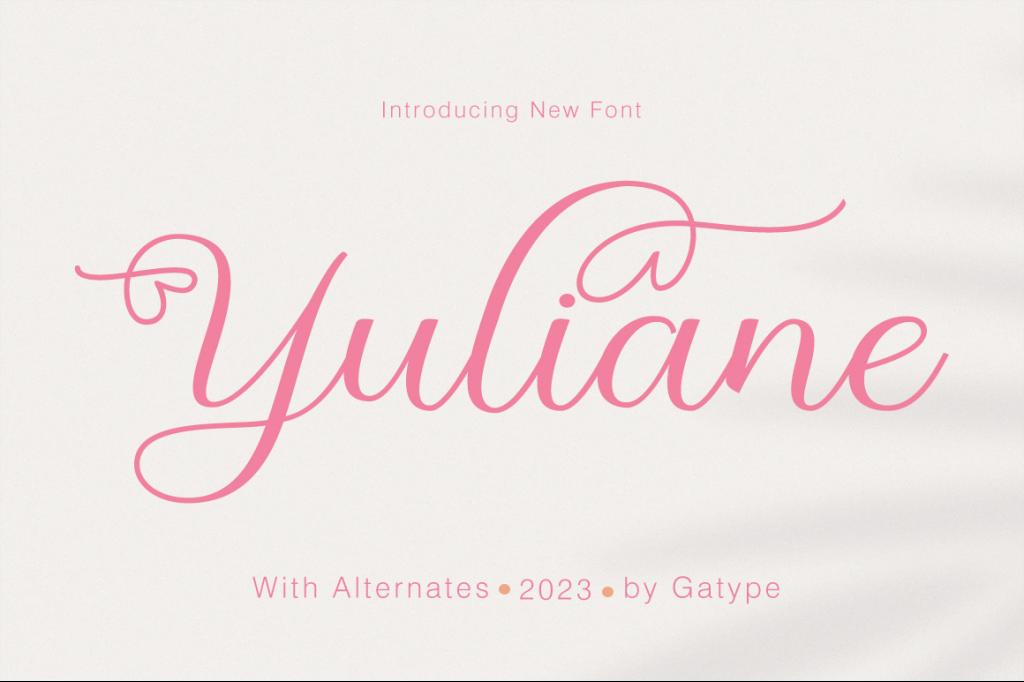 Yuliane Font website image