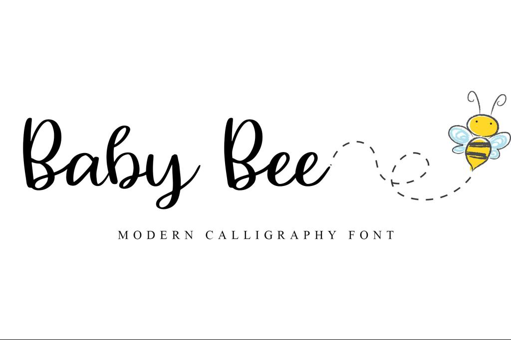 Baby Bee Font website image
