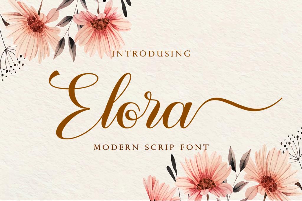 Elora Font Family website image