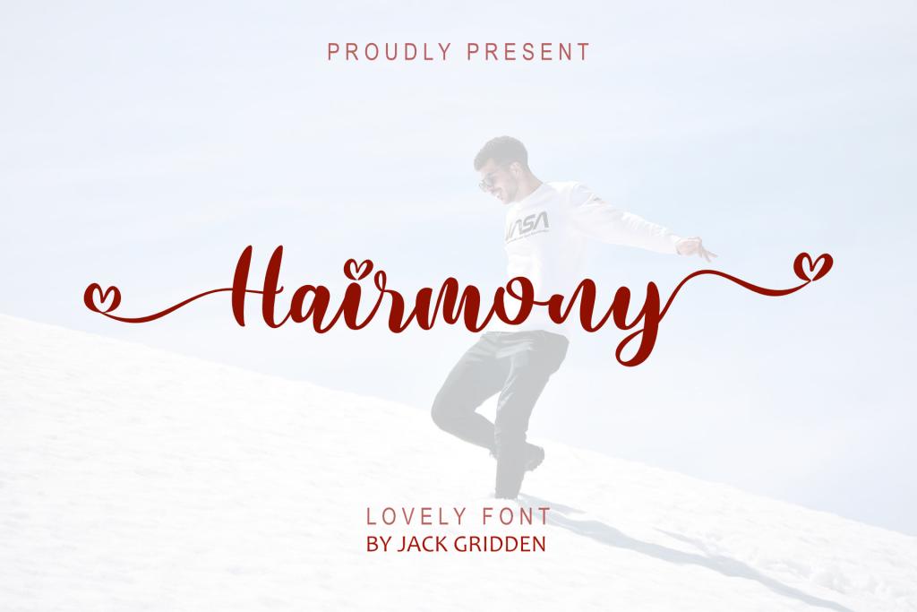 Hairmony-Personaluse Font website image