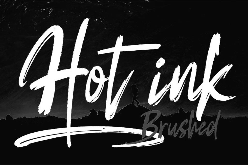 Hot Ink FreeFont Font website image