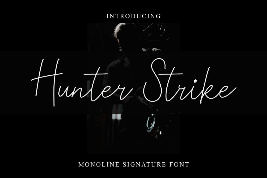 Hunter Strike Font website image