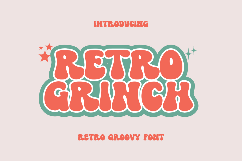 Retro Grinch Font website image