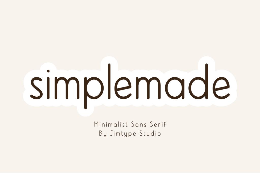 Simplemade Font DEMO Font website image