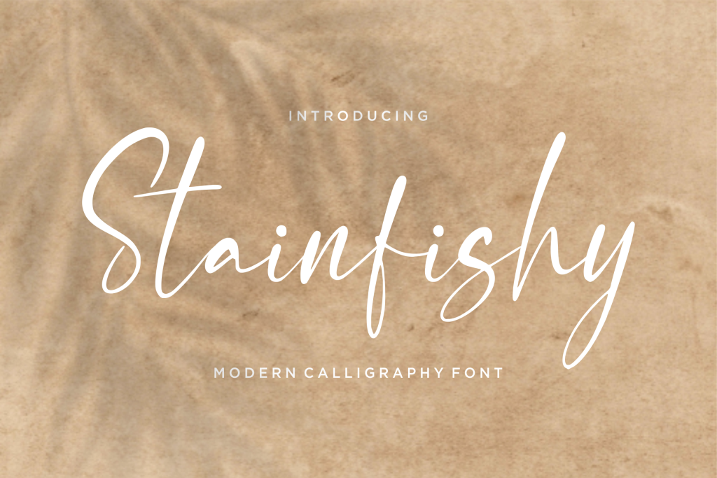 Stainfishy Font website image